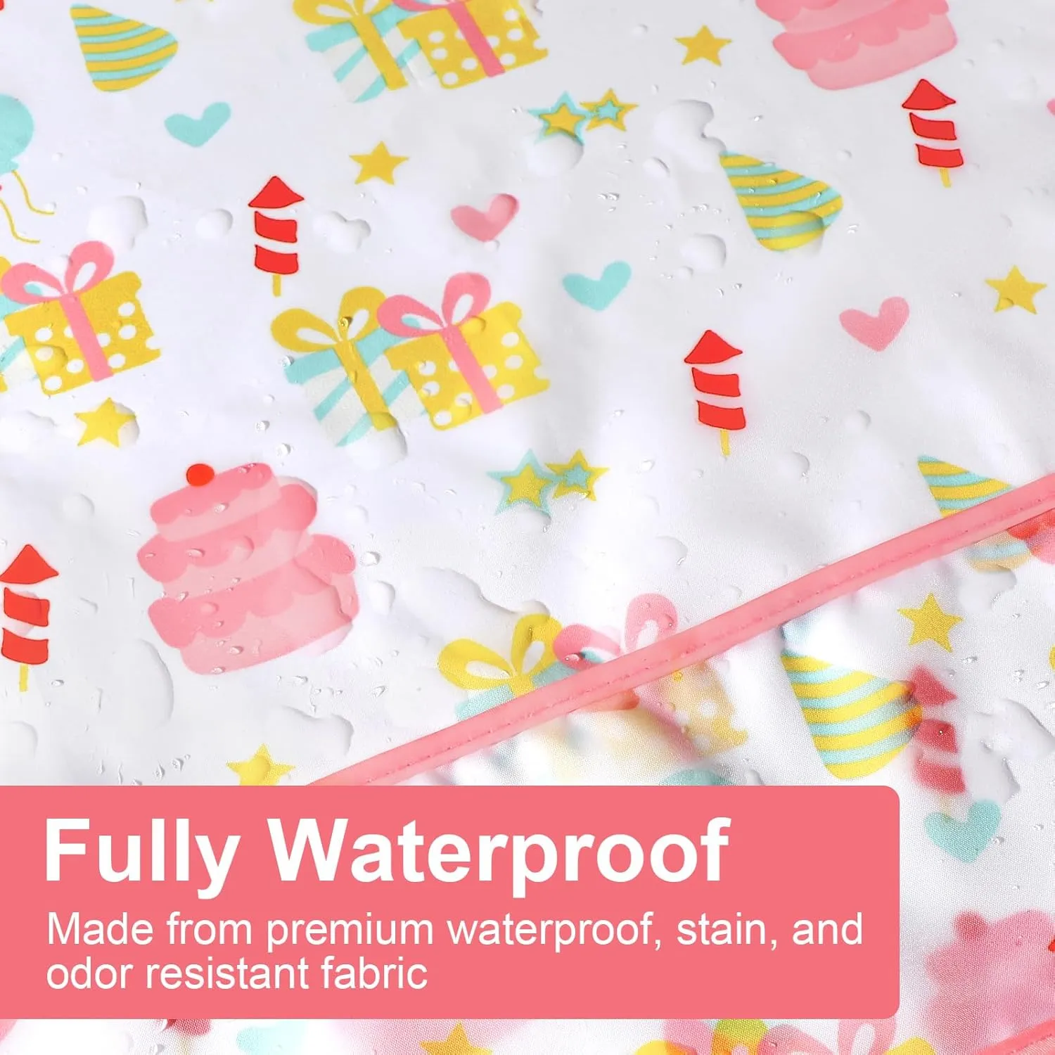 Accmor 5 Pack Long Sleeve Baby Bibs, Waterproof Sleeved Bib Smock for Baby Toddler 6-36 Months