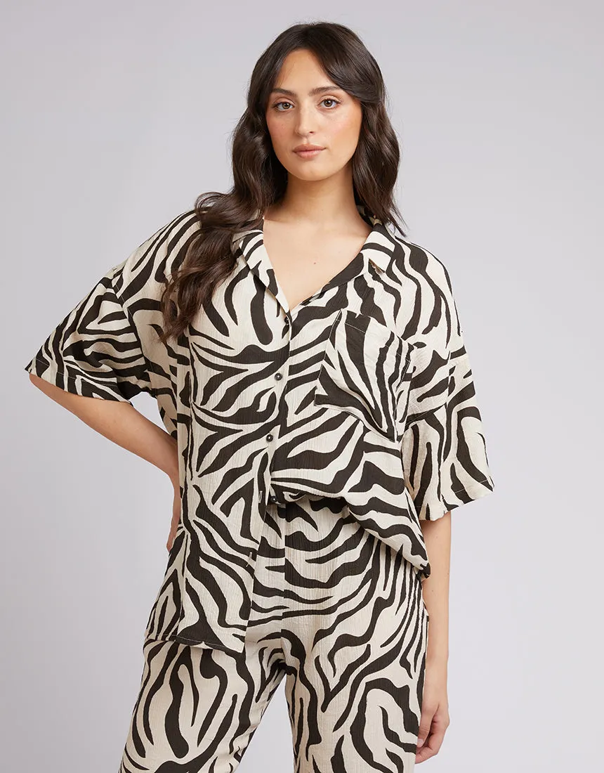 All About Eve Ziggy Shirt Zebra Print