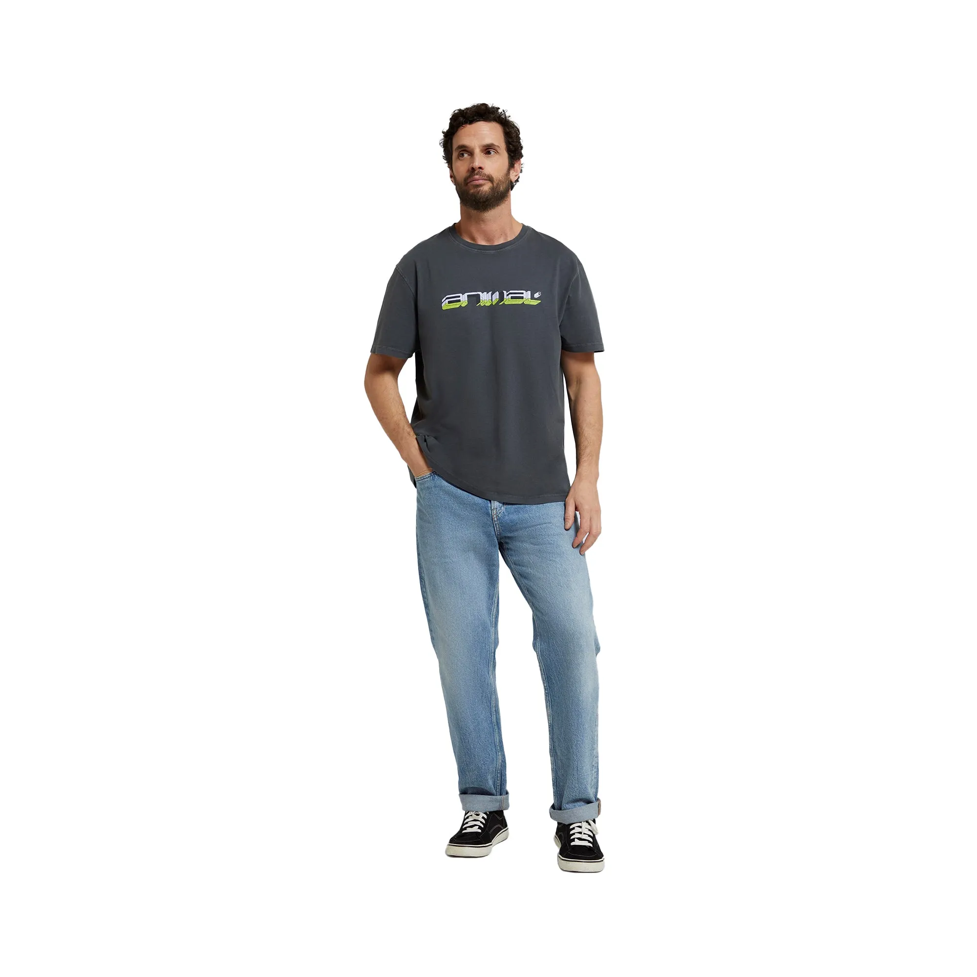 Animal Mens Chase Organic Relaxed Fit Summer T-Shirt