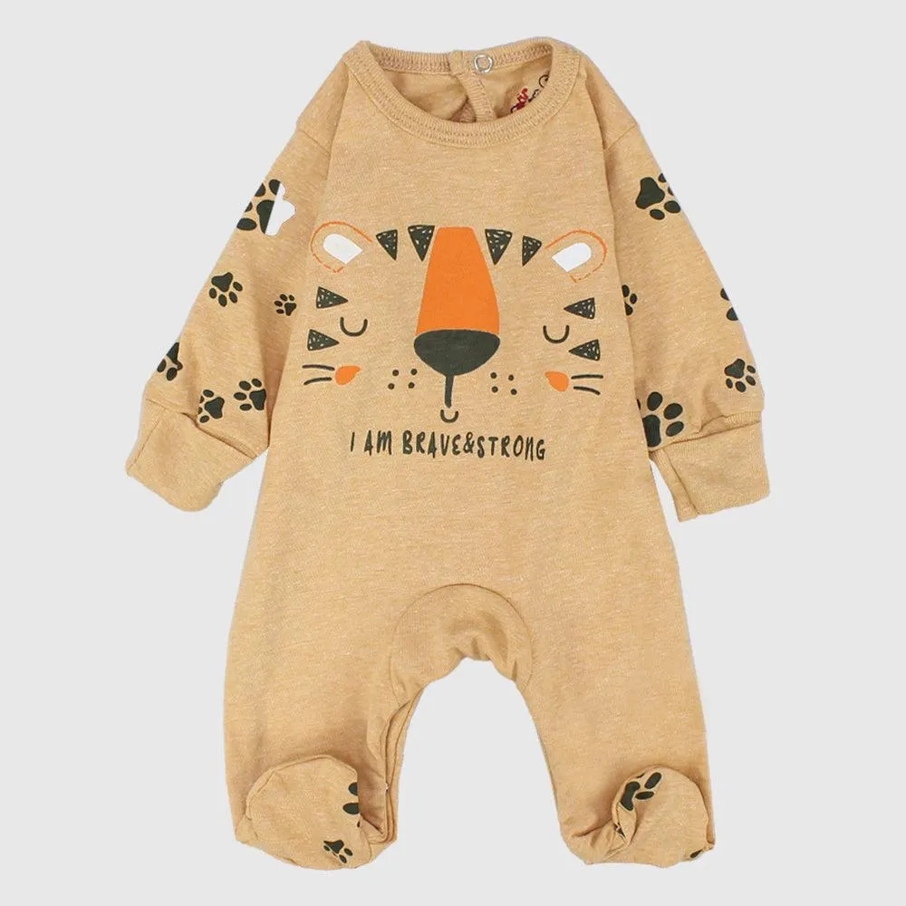 Baby Tiger Long-Sleeved Baby Footie
