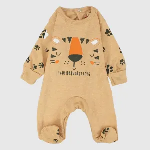 Baby Tiger Long-Sleeved Baby Footie