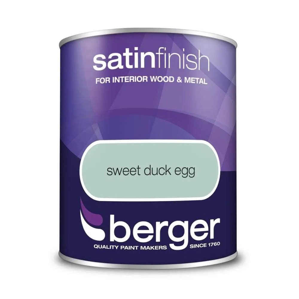 Berger Satin Paint 750ml - Sweet Duck Egg