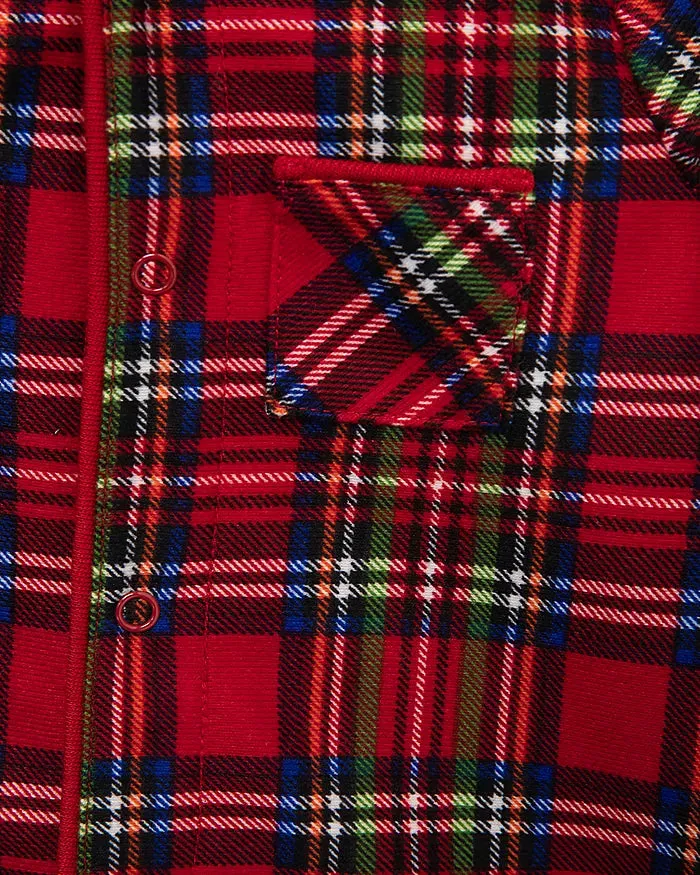 Boy Plaid Footie