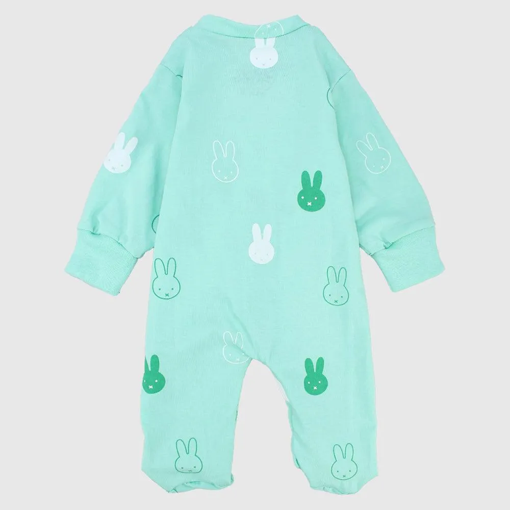 Bunny Heads Long-Sleeved Baby Footie