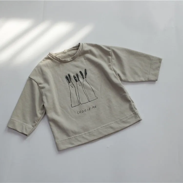'Choose Me' Cartoon Printed T-shirt
