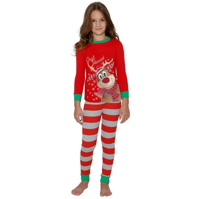 Christmas Pajamas Matching Family Pyjamas Adult Set Baby Romper Santa Deer Penguin Xmas Outfits
