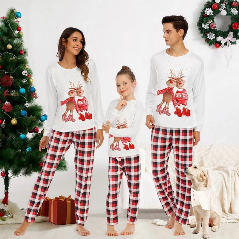 Christmas Pajamas Matching Family Pyjamas Adult Set Baby Romper Santa Deer Penguin Xmas Outfits