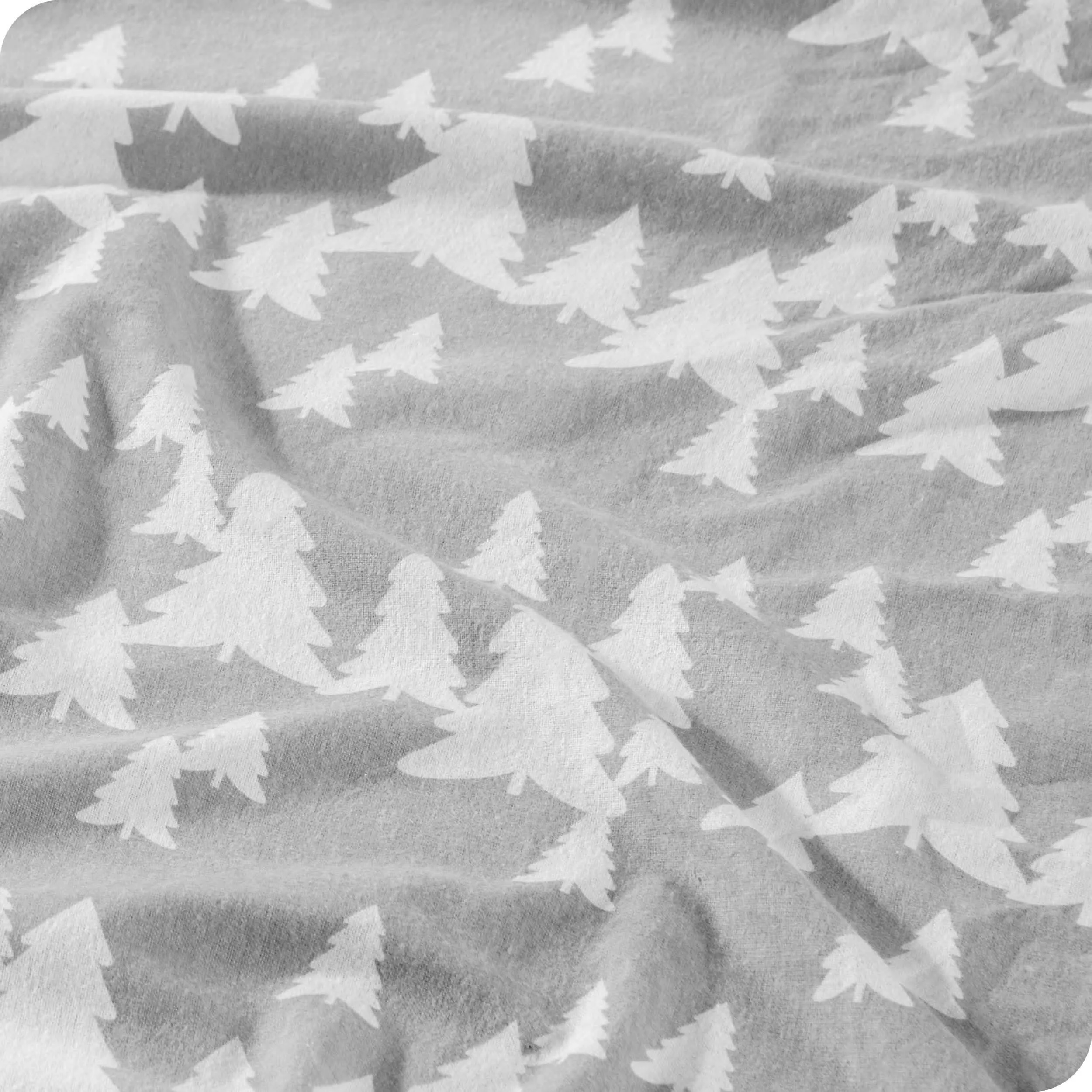 Cotton Flannel Sheet Set - Winter Trees