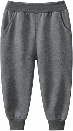 Cotton Solid Color Sweatpants for Boys Girls Elastic Waist Pull On Casual Jogger Pants Kid Toddler Comfy Pants Girls