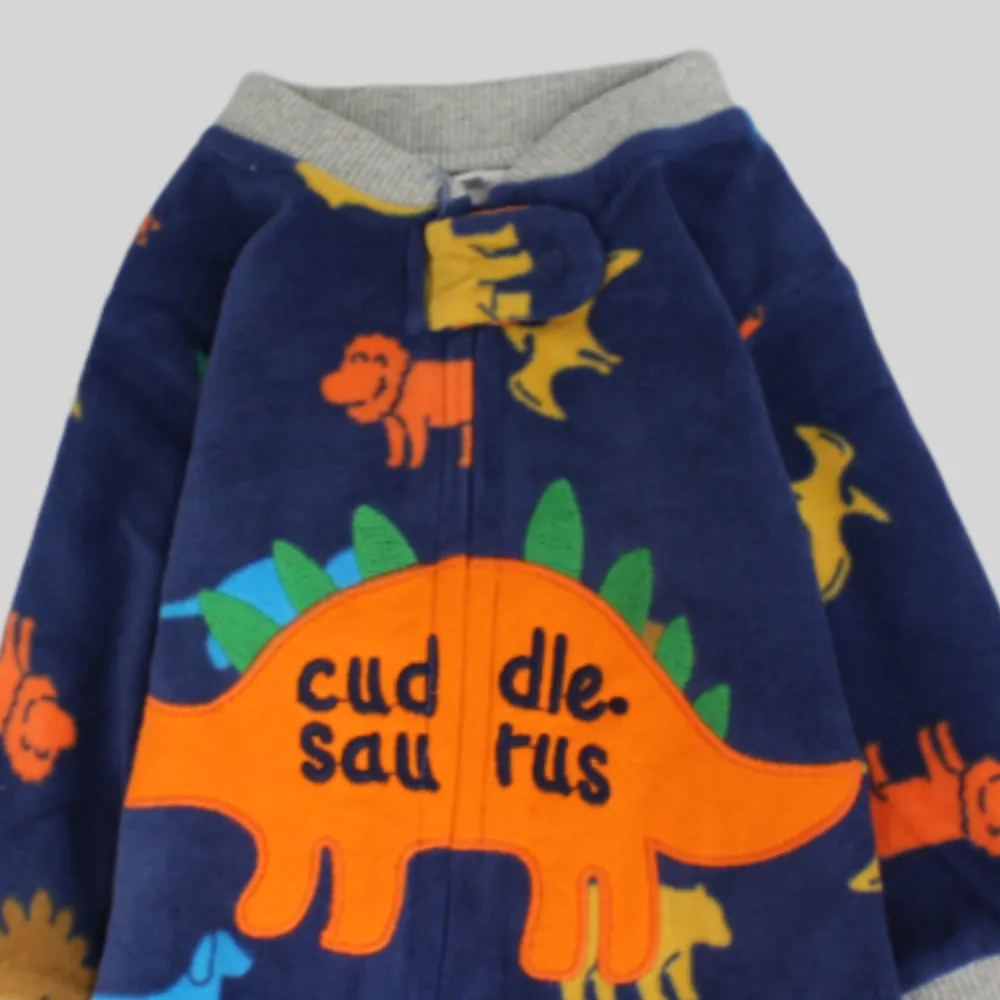 Cuddle-saurus Long-Sleeved Baby Footie