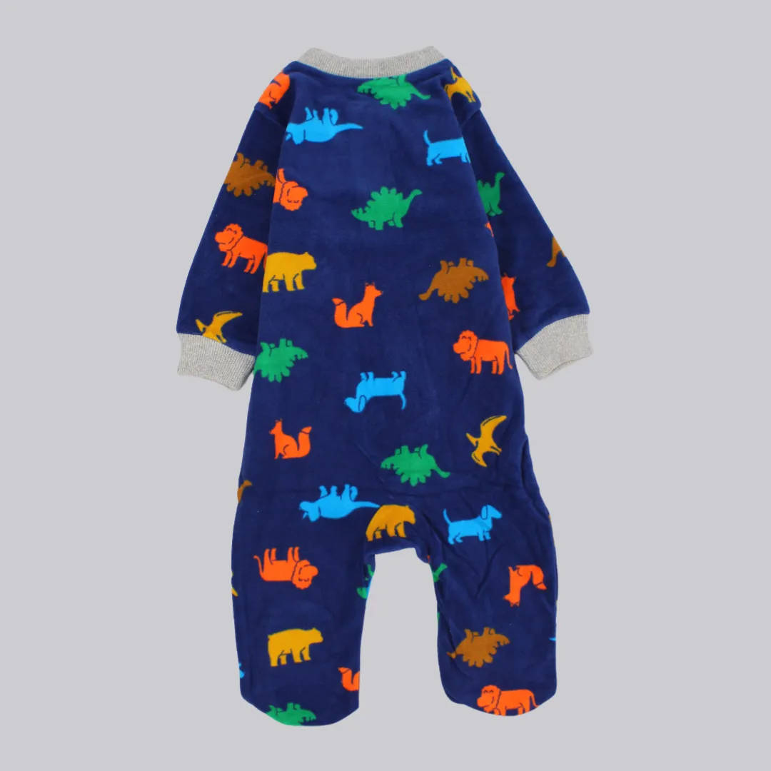 Cuddle-saurus Long-Sleeved Baby Footie
