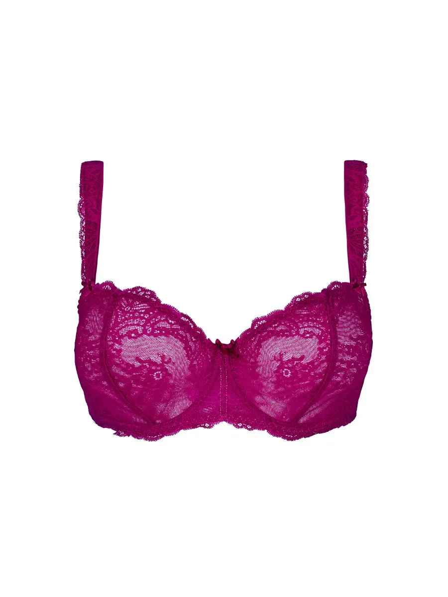 Danse Des Sens Comfort Half Cup Bra - Pink Pulsion