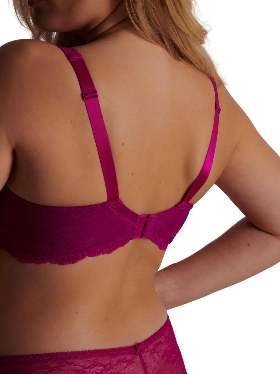 Danse Des Sens Comfort Half Cup Bra - Pink Pulsion