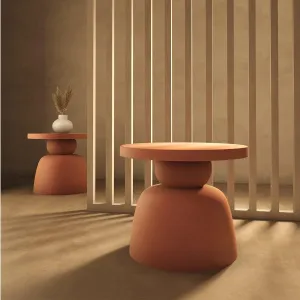 Earthy Minimal Side Table for Outdoor And Indoor