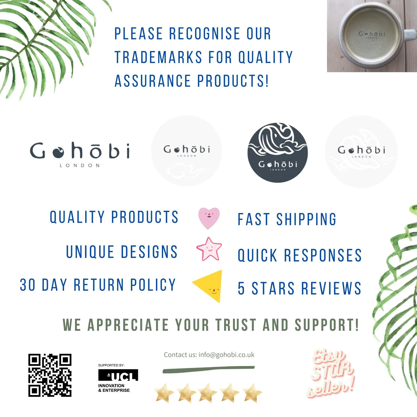 Gohobi Hand-painted Animal Coaster
