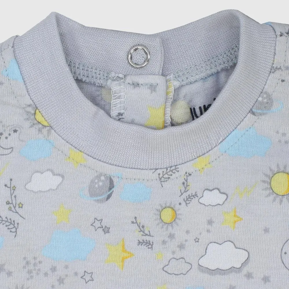 Good Night Sleep Short-Sleeved Footless Onesie