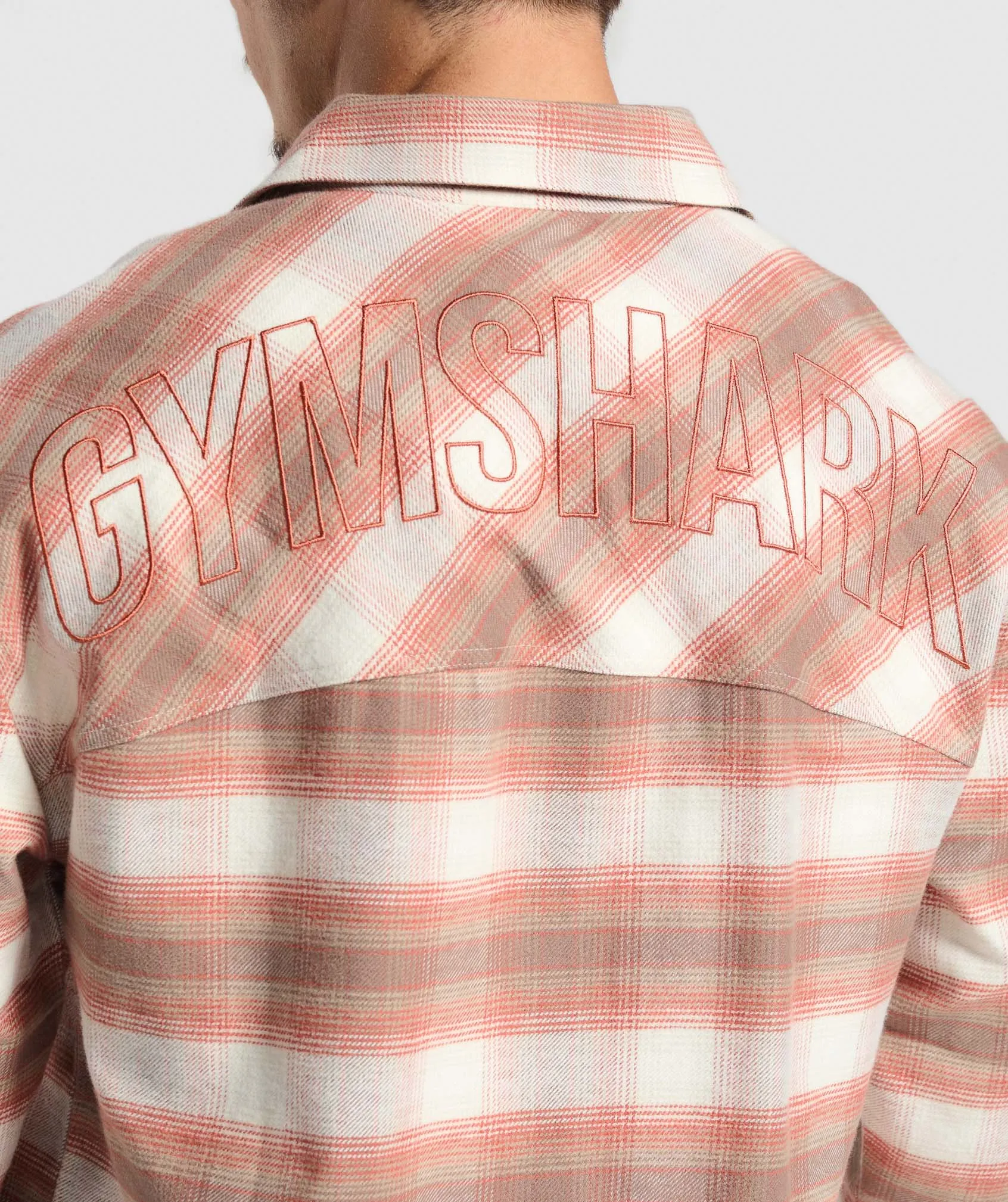 Gymshark Flannel Shirt - Soft White