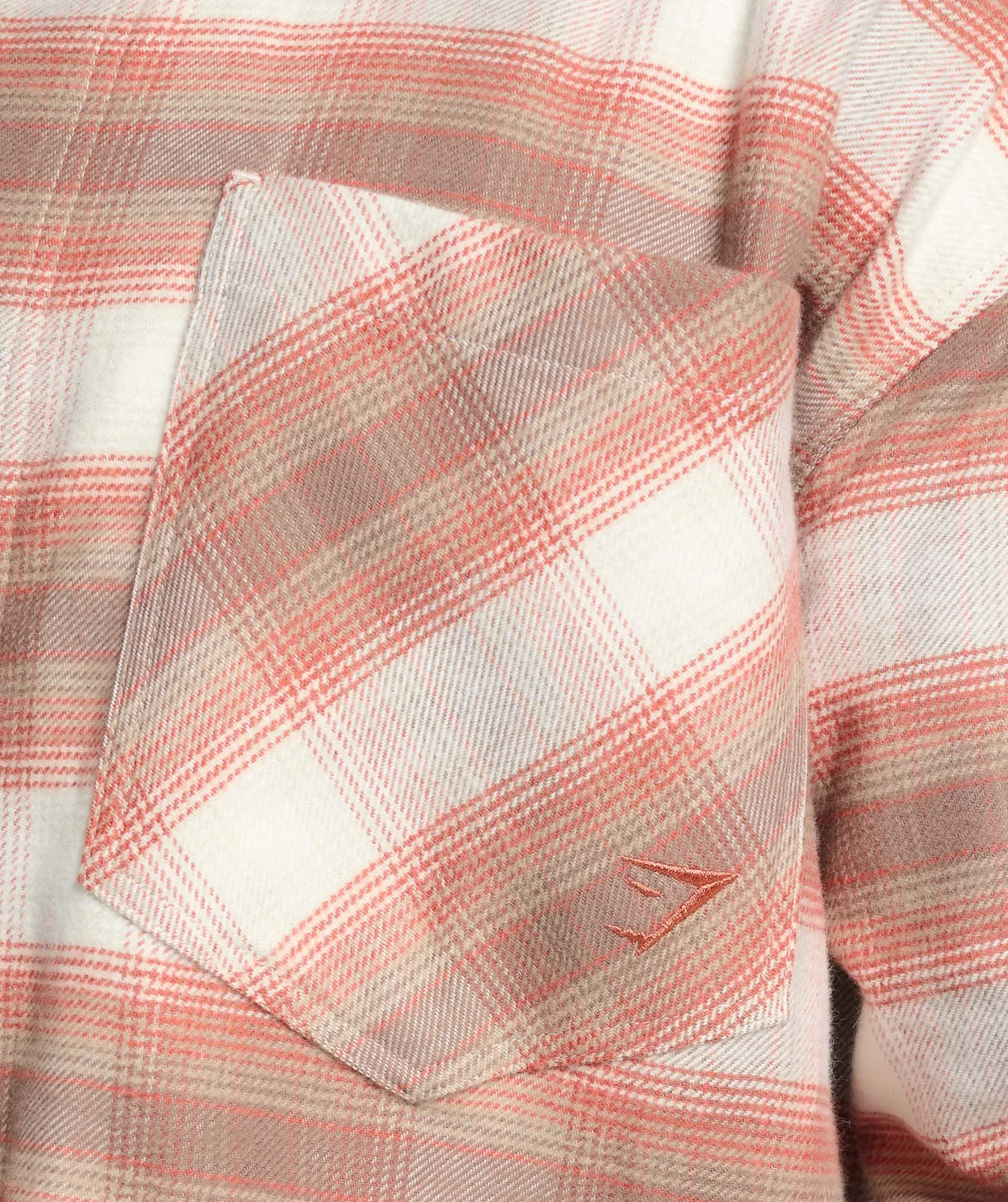 Gymshark Flannel Shirt - Soft White