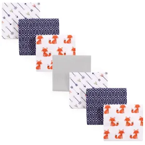 Hudson Baby Cotton Flannel Receiving Blankets Bundle, Foxes