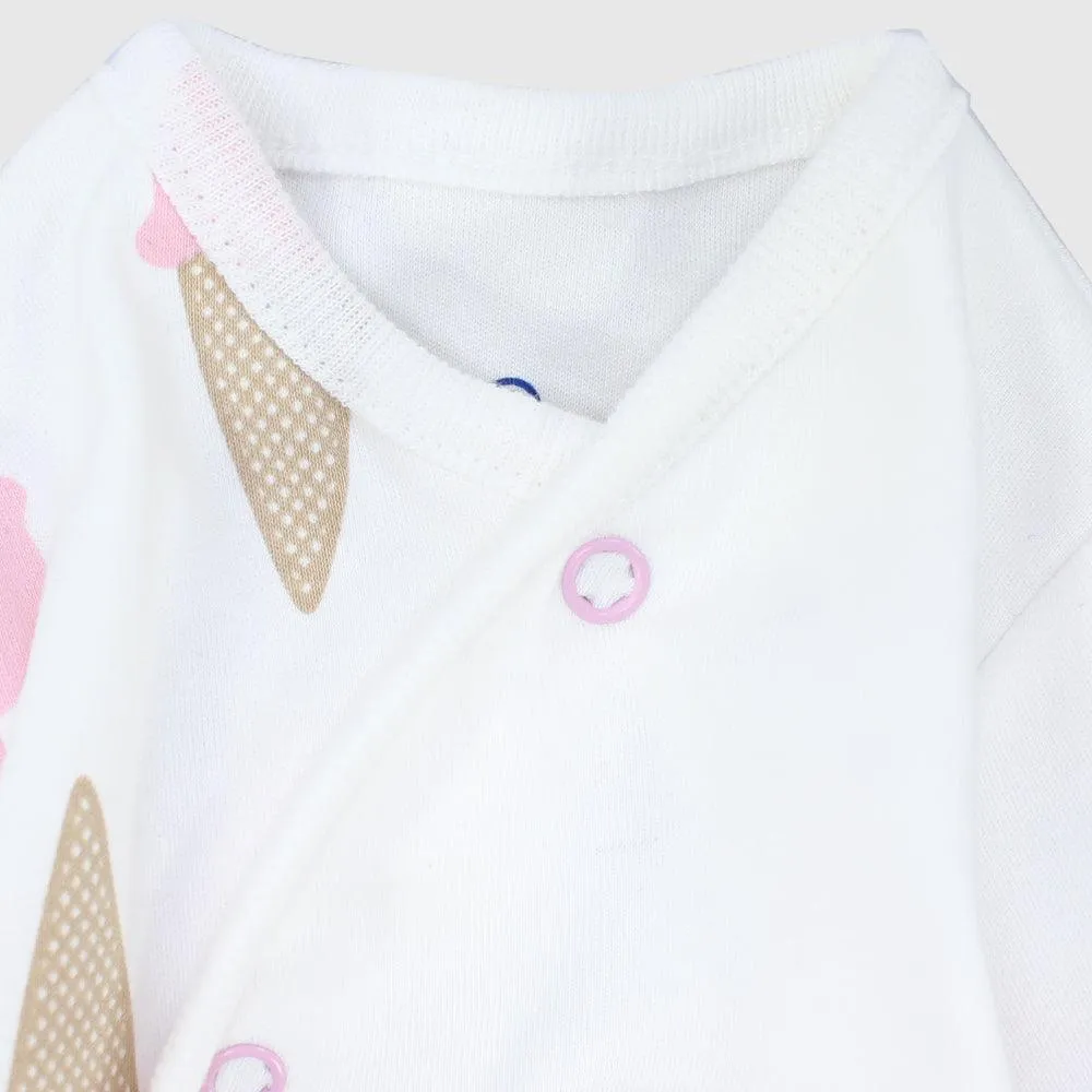 Ice Cream Long-Sleeved Baby Footie