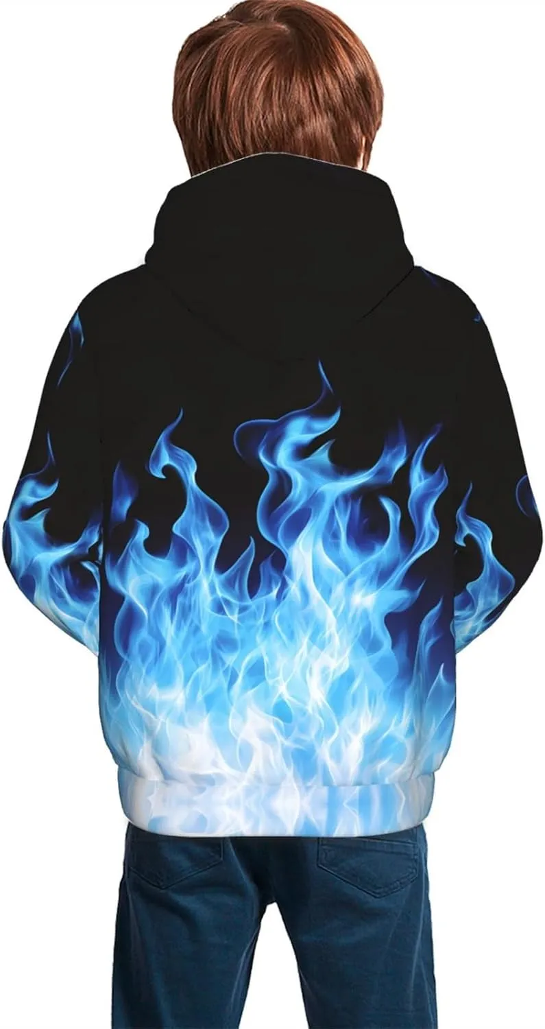 Kids Novelty 3D Printed Sweatshirt Girl Boy Galaxy Pullover Hoodies