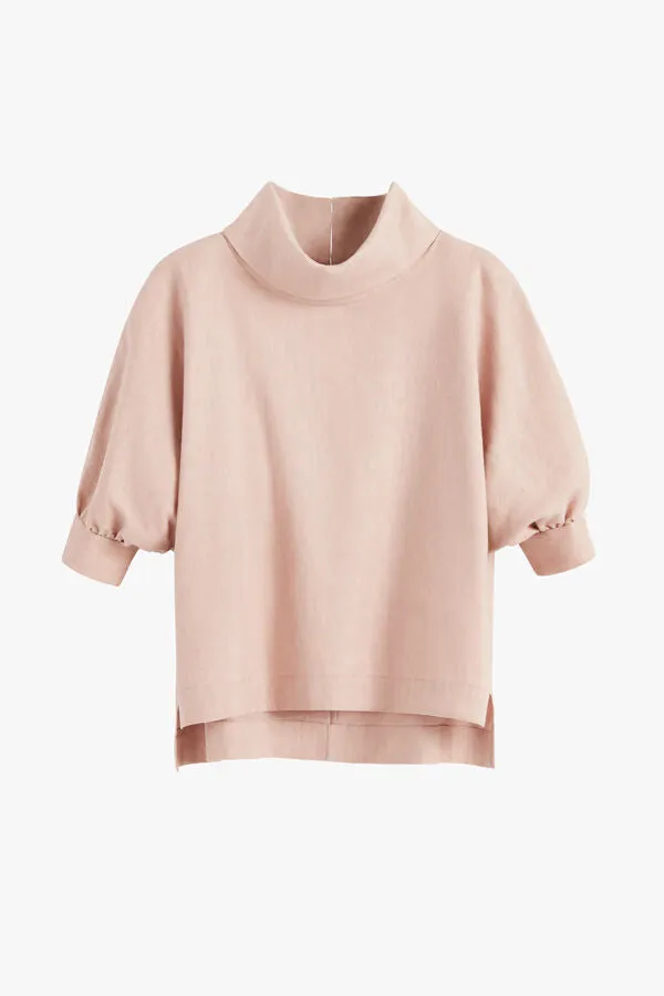 Linen Dolman Sleeve Top