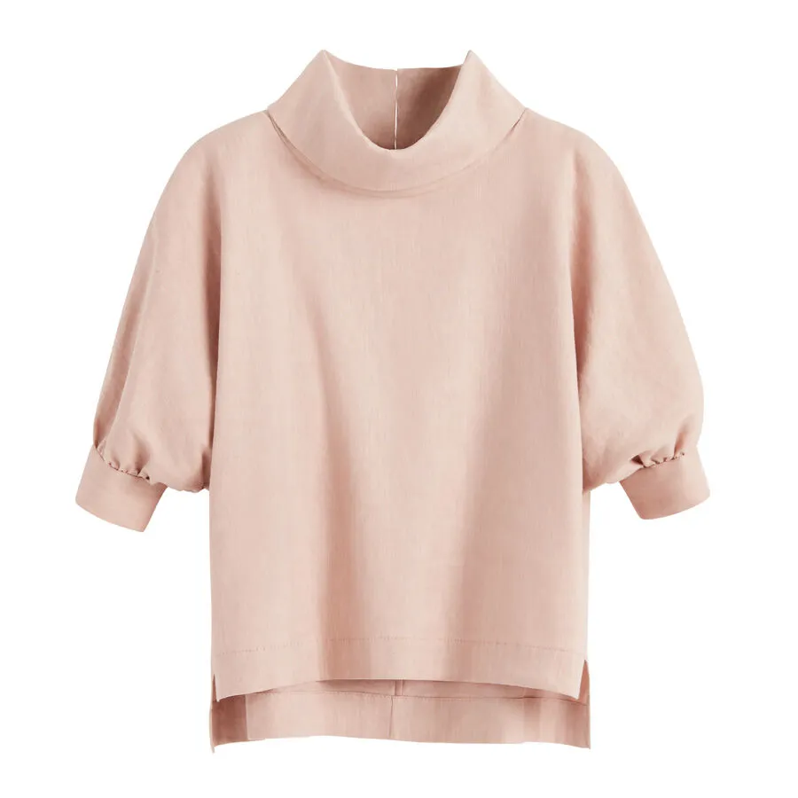 Linen Dolman Sleeve Top