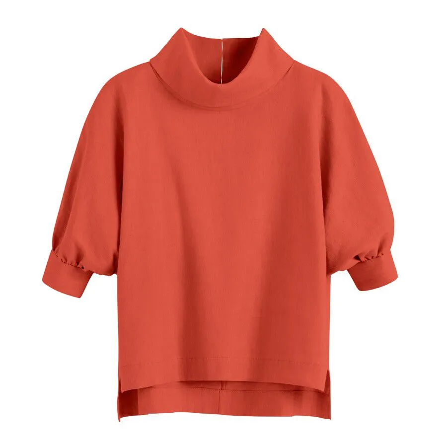 Linen Dolman Sleeve Top