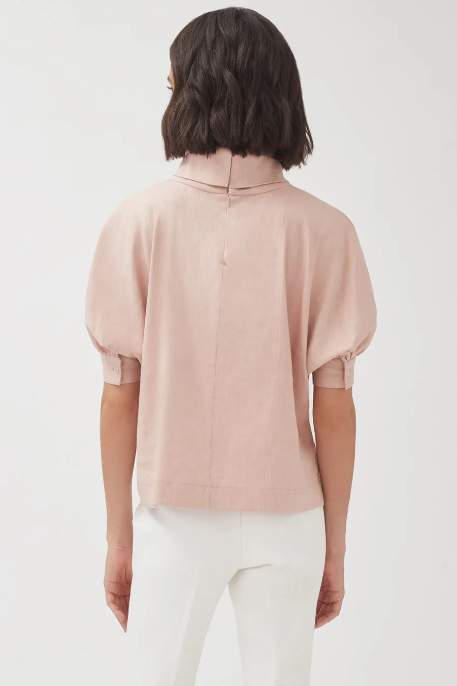 Linen Dolman Sleeve Top