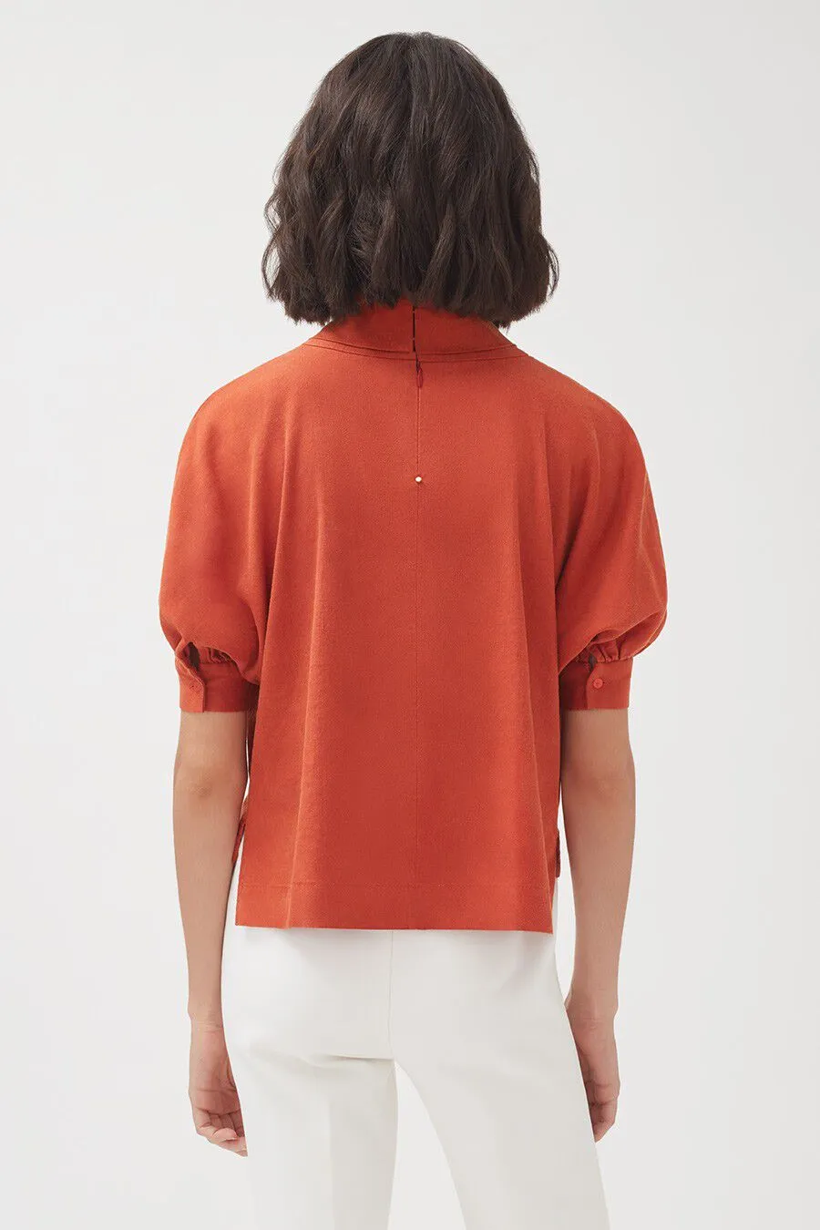 Linen Dolman Sleeve Top