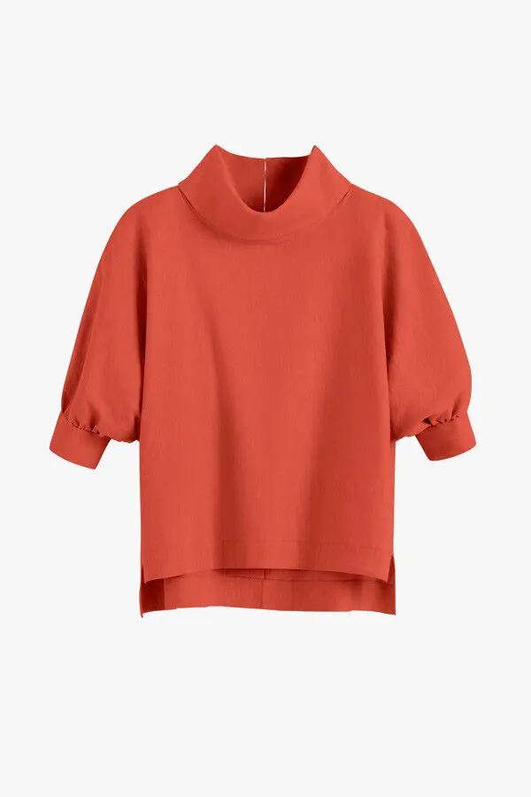 Linen Dolman Sleeve Top