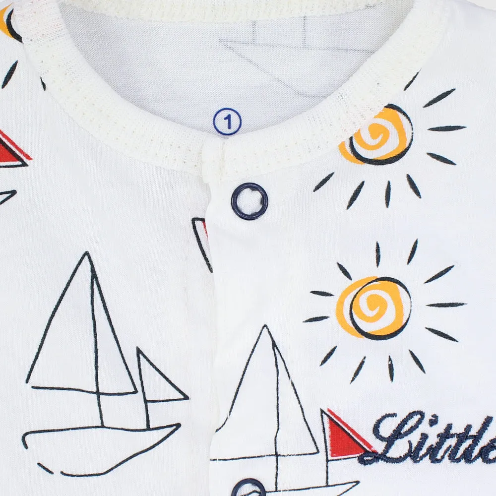 Little Sailor Short-Sleeved Romper