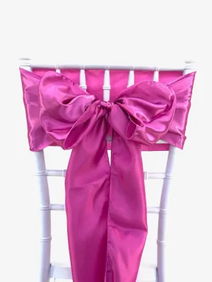 Magenta Satin Sashes