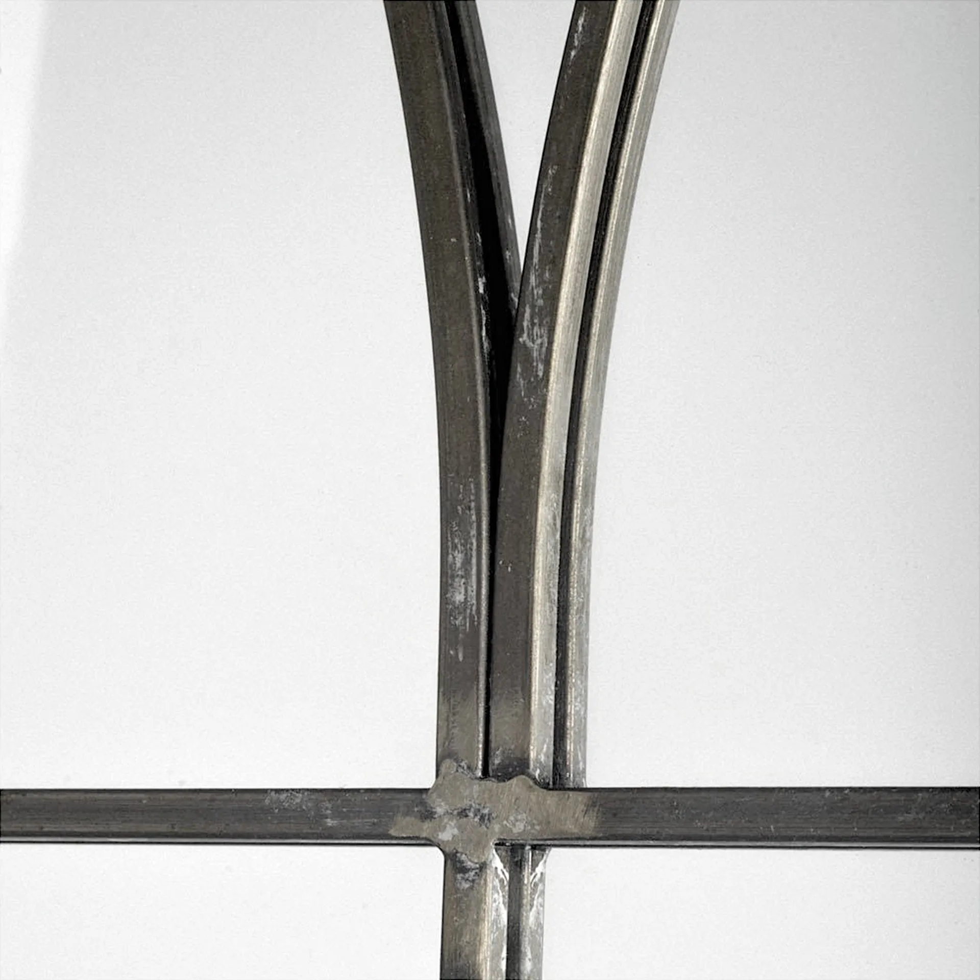 Midvale Floor Mirror Gray Wood