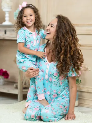 Mommy And Me Lovely Rose Pajama Set