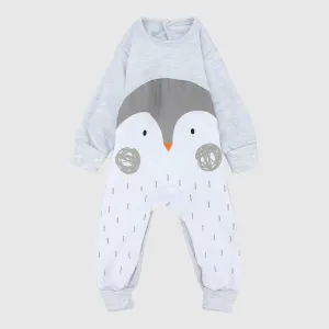 Penguin Long-Sleeved Footless Onesie