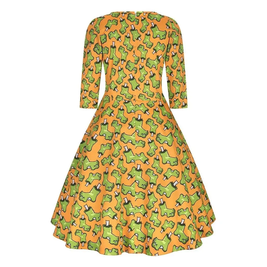 Phoebe Dress - Frankies Foot Orange