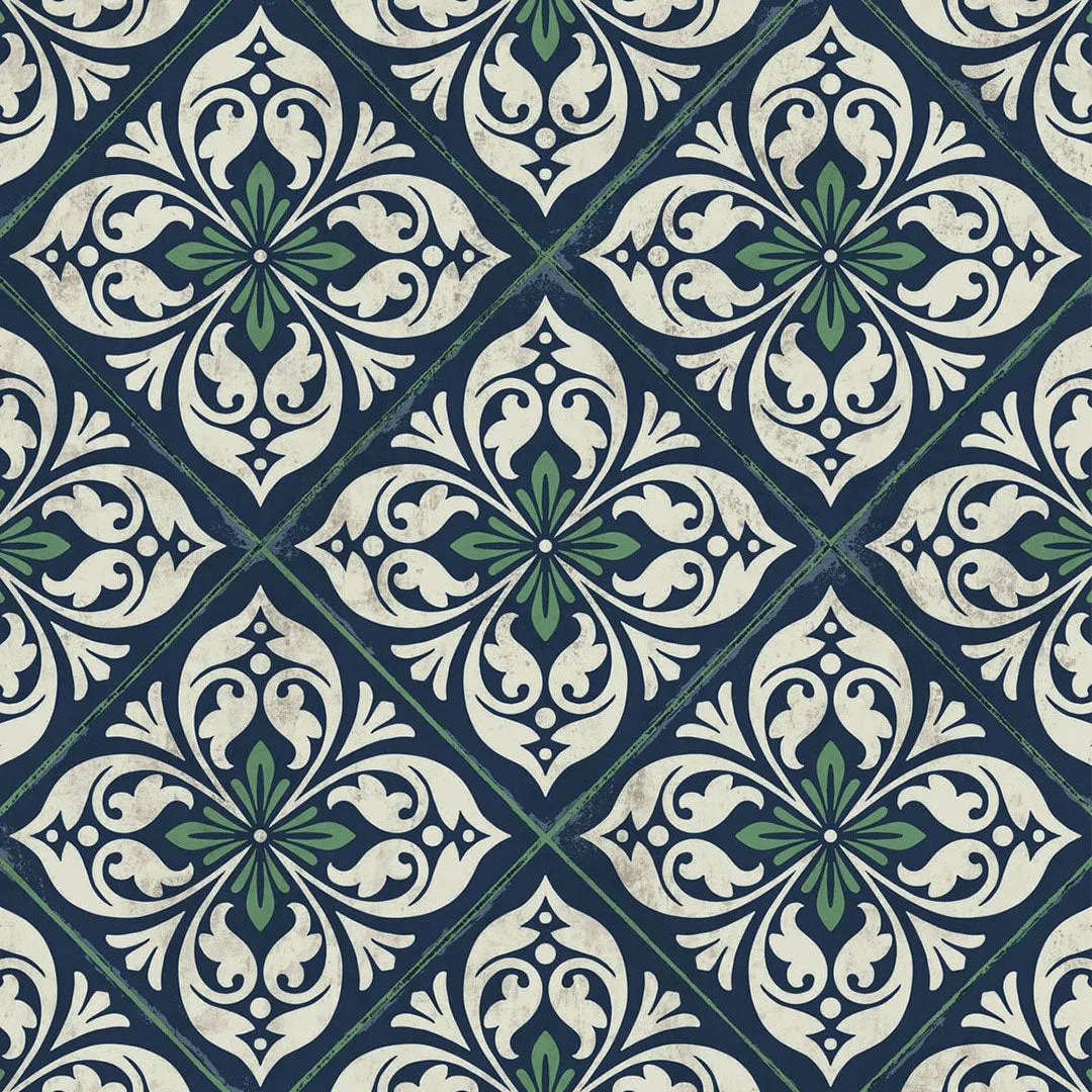 Plumosa Tile Luxe Retreat Wallpaper