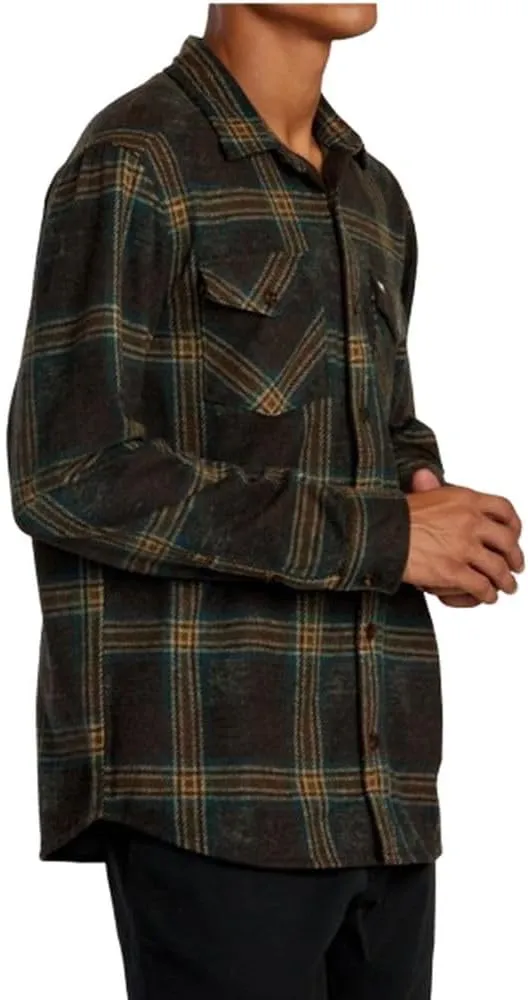 RVCA Men's Thatll Work Flannel Long Sleeve Woven Shirt