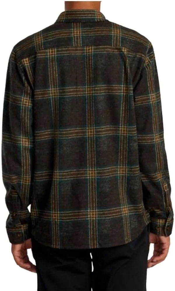 RVCA Men's Thatll Work Flannel Long Sleeve Woven Shirt