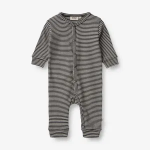 Sleepsuit Nikola | Baby - navy night stripe