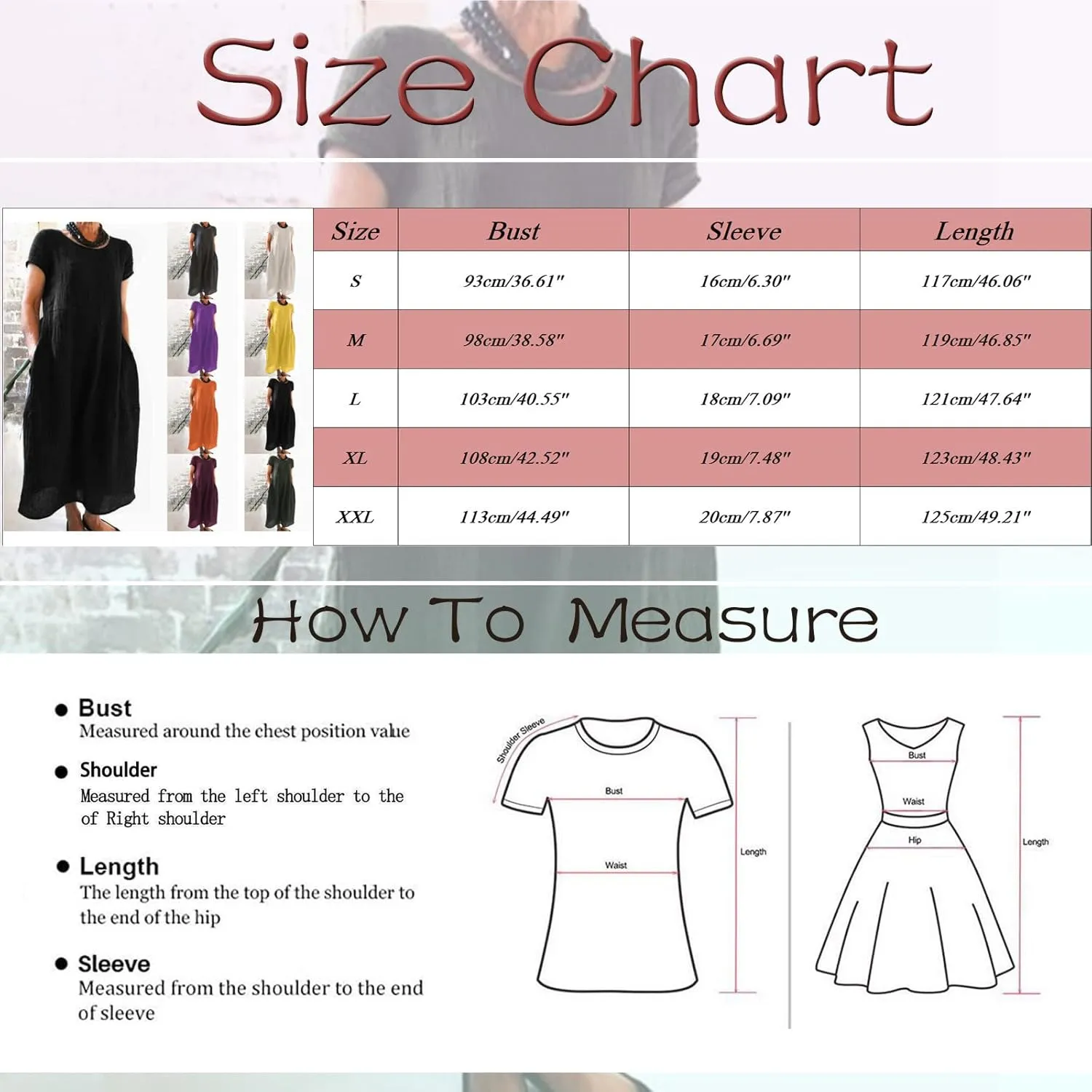Summer Linen Maxi Dresses for Women Boho Casual Short Sleeve Loose Comfy Beach Vacation Long Dress with Pockets