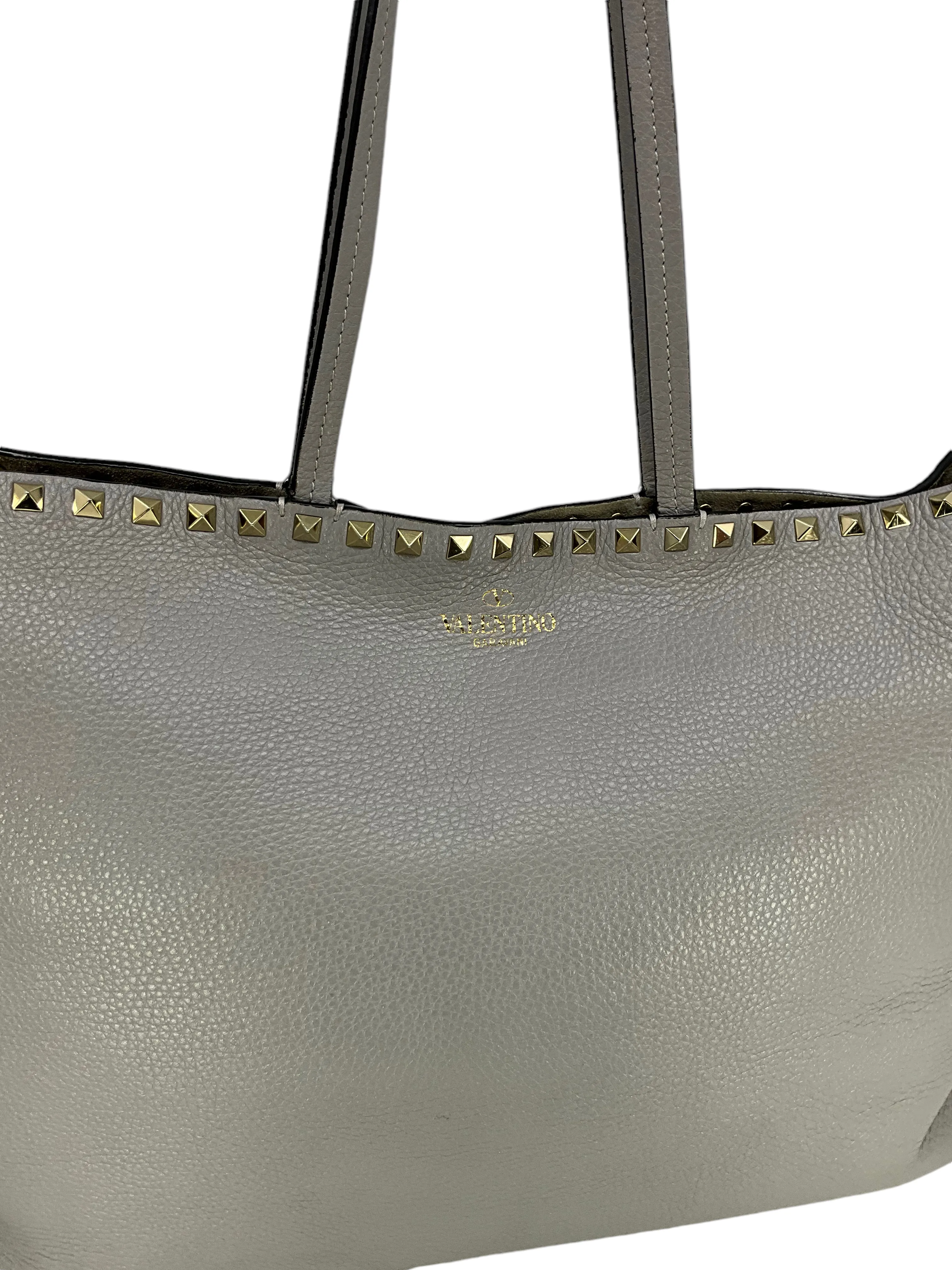 Valentino Rockstud Double Handle Tote Bag