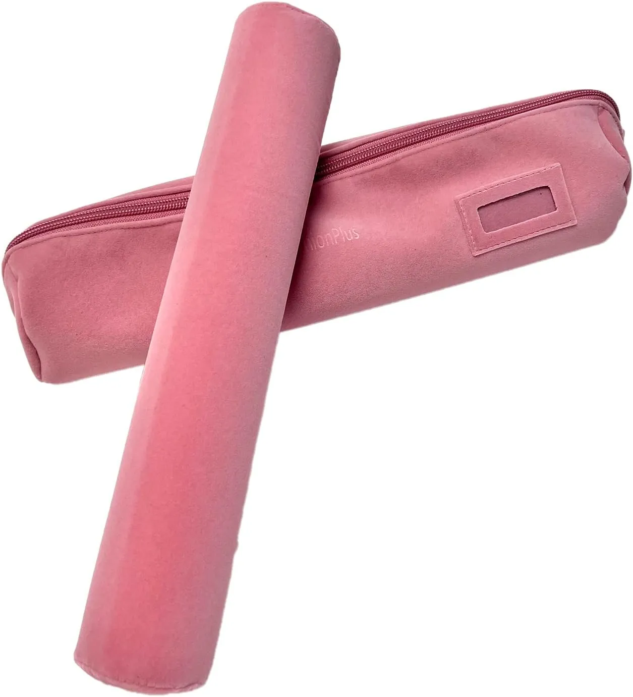 Velvet Jewelry Roll Bag for Brackets Bangles Watches, Great Jewelry Organizer for Travel, Blush Pink