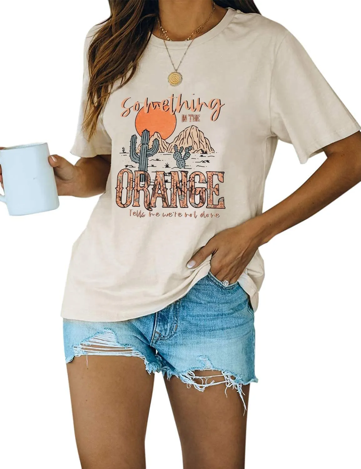 Women's Country Music Tshirt Vintage Concert Graphics Shirts Rock Band Tees Round Neck Short Sleeved Tops