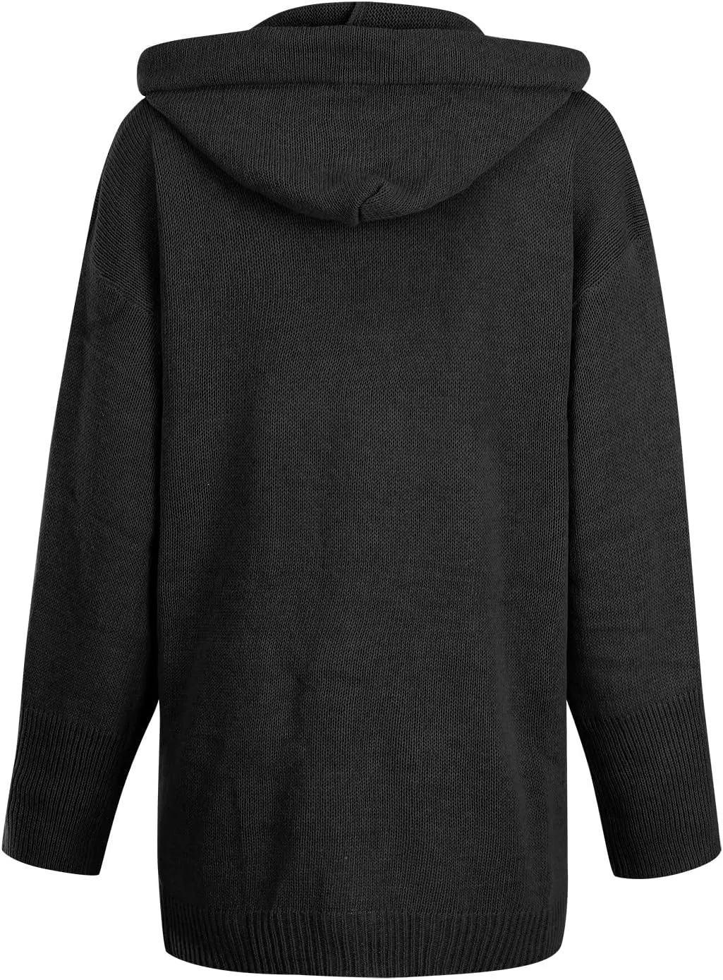 Ymosrh Women's Long Sleeve Sweater Color Long-Sleeved Pocket Shawl Loose Cardigan Knitted Sweater Cropped Sweaters