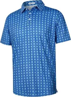 zeetoo Mens Polo Shirts Print Golf Shirts Performance Moisture Wicking Dry Fit Short Sleeve Golf Polo Shirts for Men