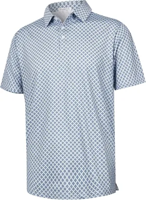 zeetoo Mens Polo Shirts Print Golf Shirts Performance Moisture Wicking Dry Fit Short Sleeve Golf Polo Shirts for Men