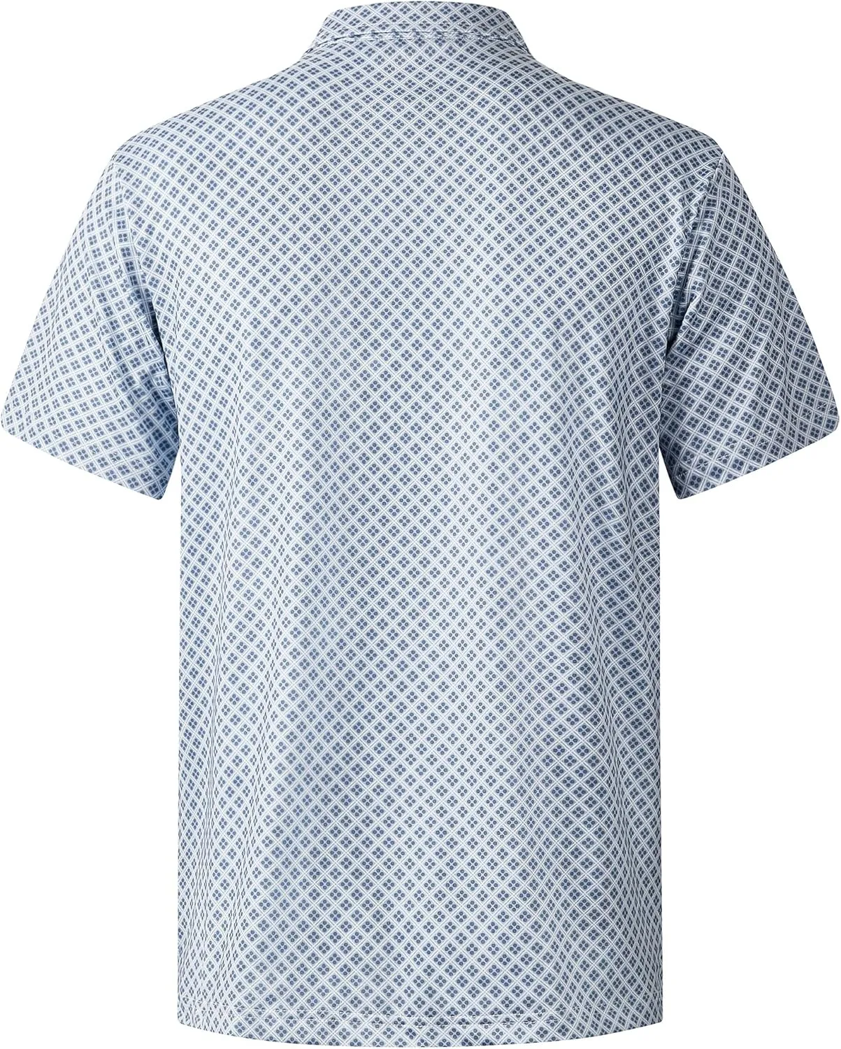 zeetoo Mens Polo Shirts Print Golf Shirts Performance Moisture Wicking Dry Fit Short Sleeve Golf Polo Shirts for Men
